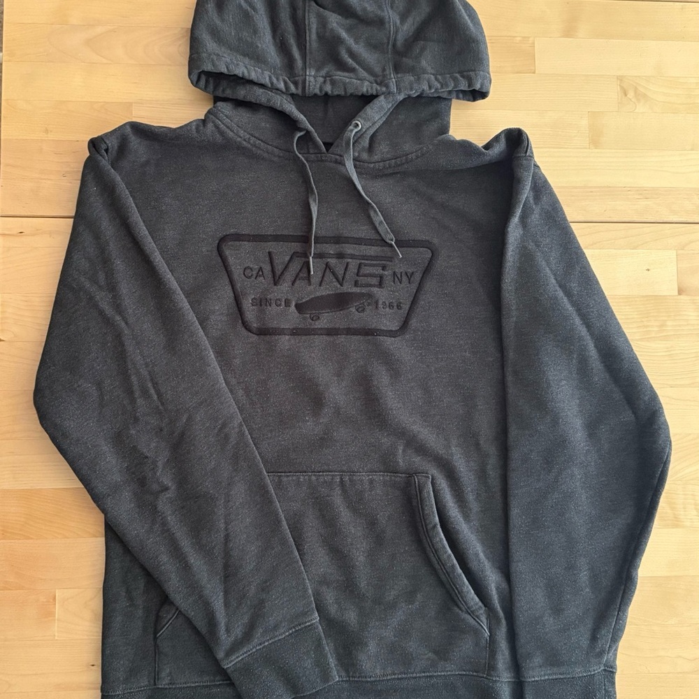 Vans Men's Gray Hoodie - size medium